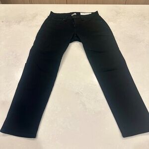 Rag & Bone Dre Low-Rise Slim No Fade Black Boyfriend Jean